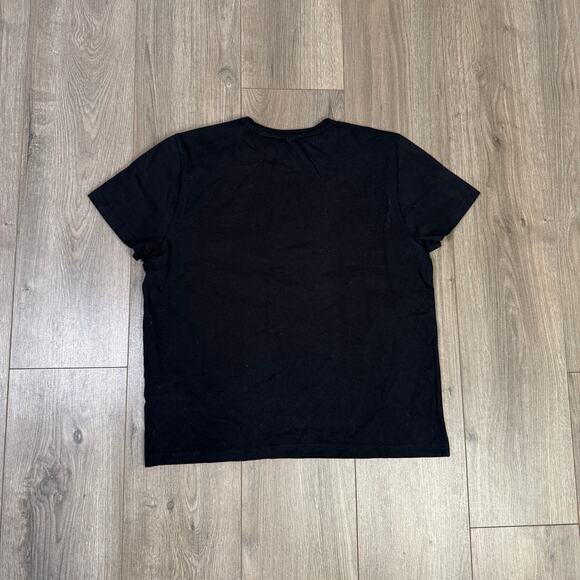 Madewell The Perfect Crewneck Tee WMNS L Black Cotton Short Sleeve Lightweight - Picture 6 of 8